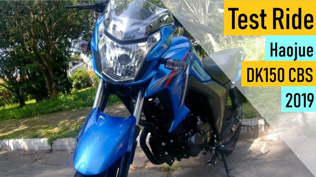 haojue dk150 cbs 2019 teste ride