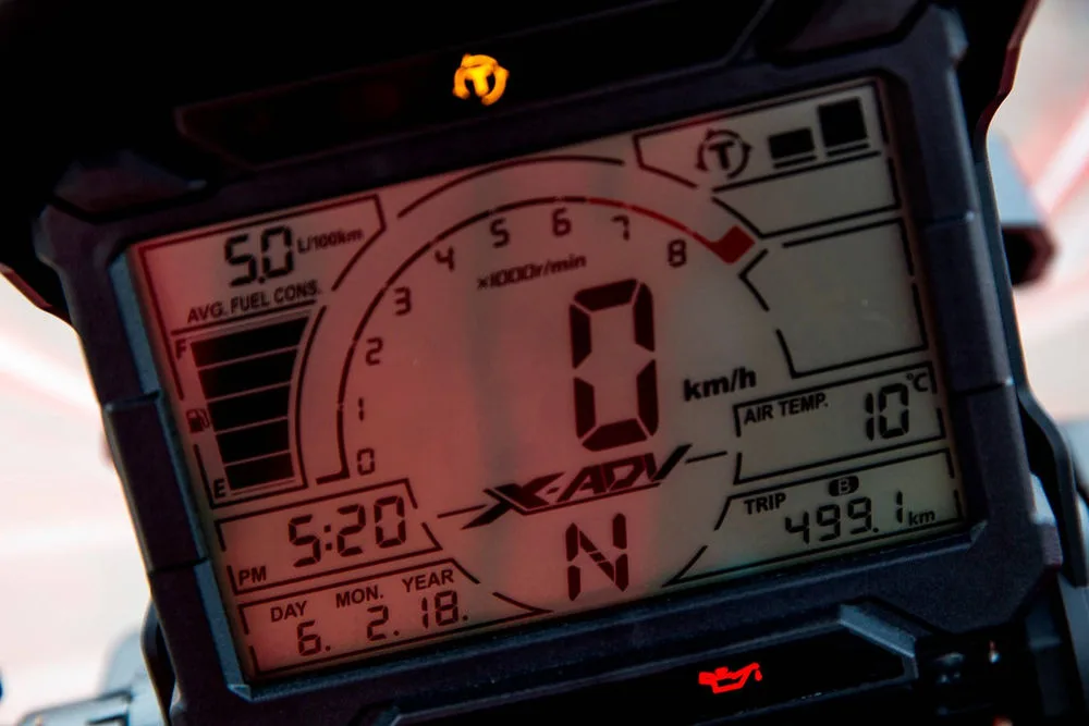 honda x-adv 2020 painel