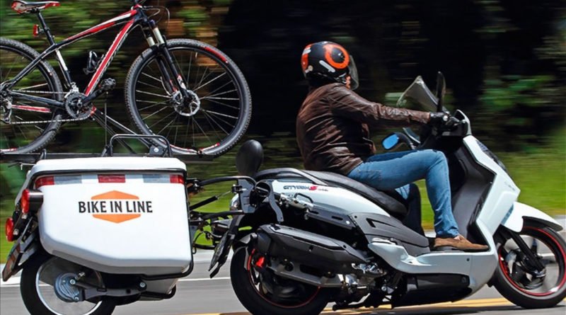 semirreboque mono roda para motos bike in line