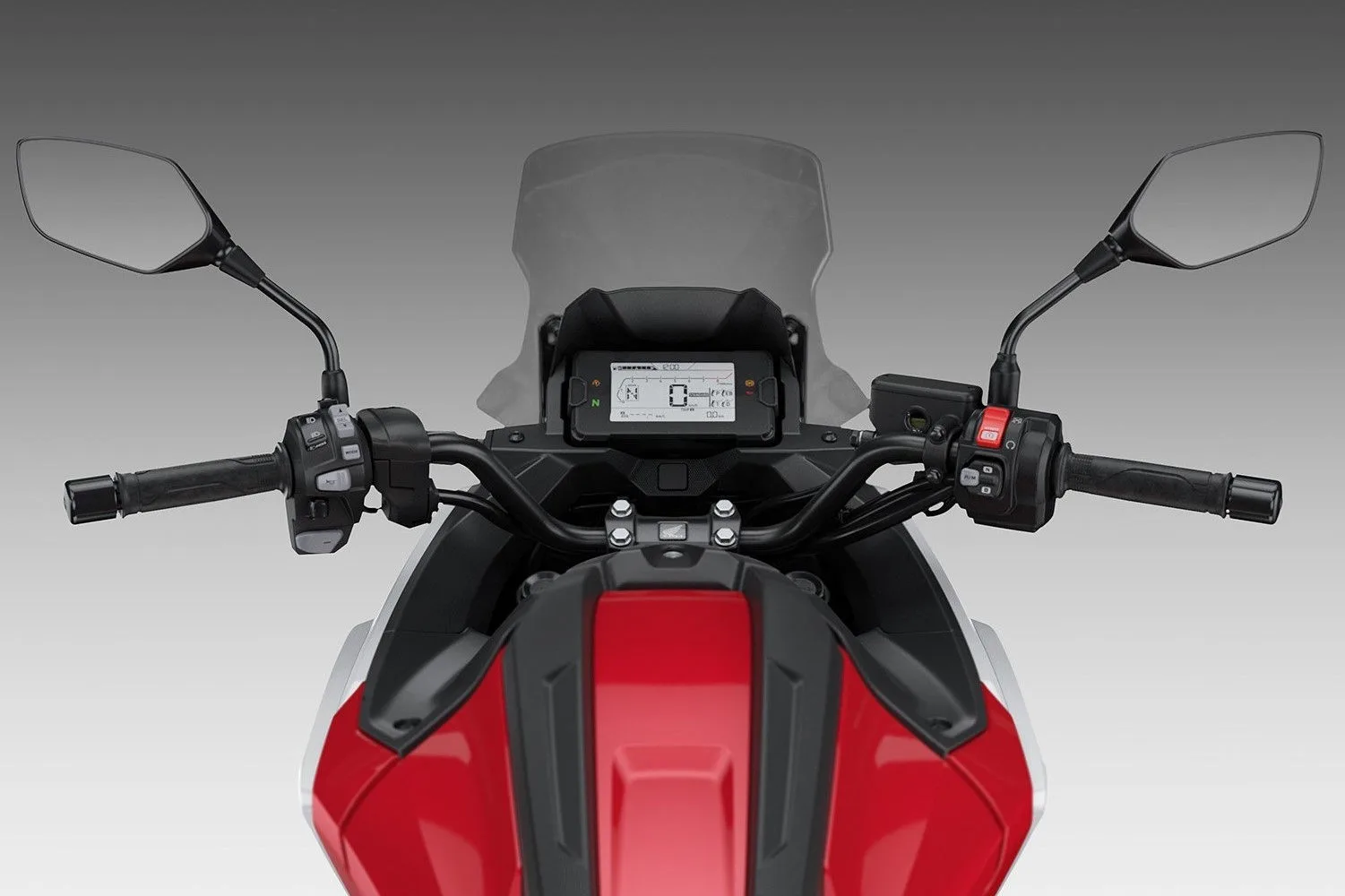 honda nc 750x 2021 europa visão do piloto mostra o painel