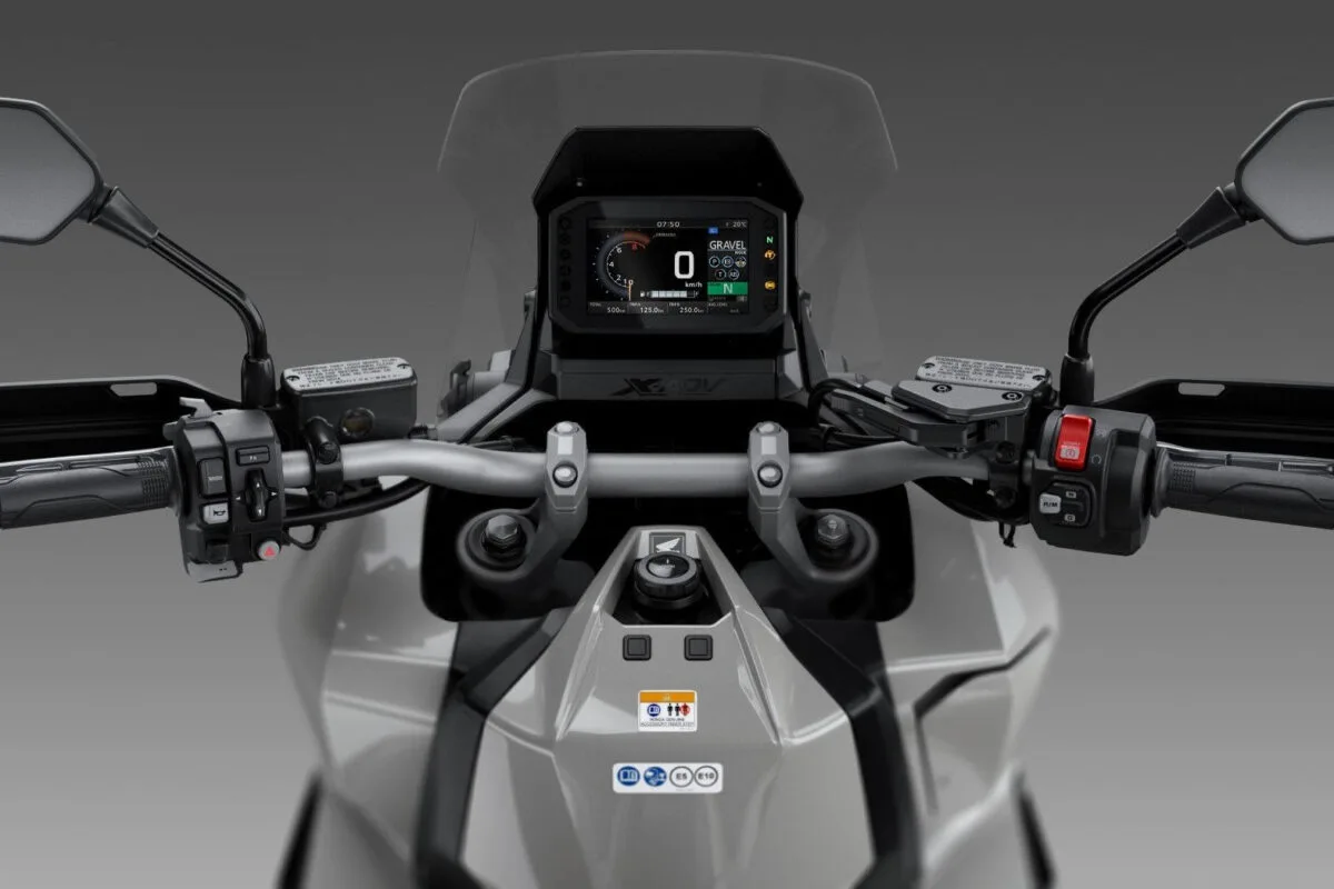 honda x-adv 2021 europa visão do piloto cockpit e painel