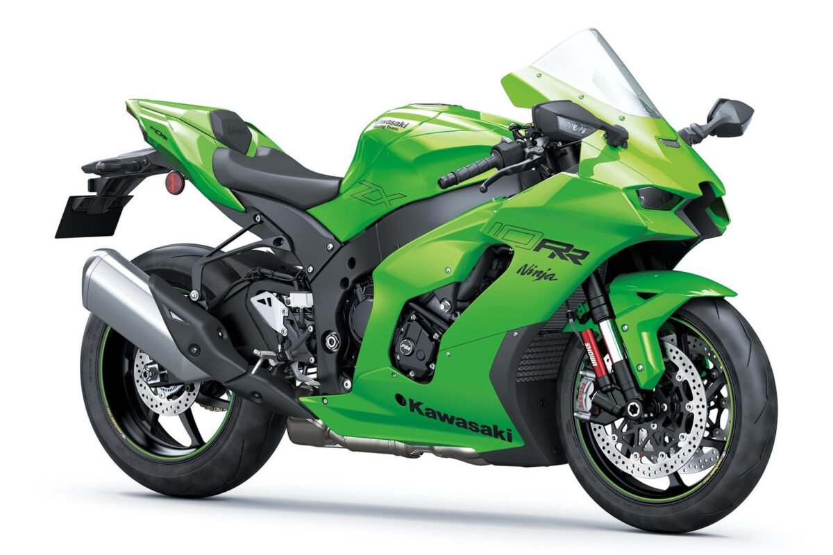 kawasaki ninja zx-10rr 2021 verde frontal lateral direita