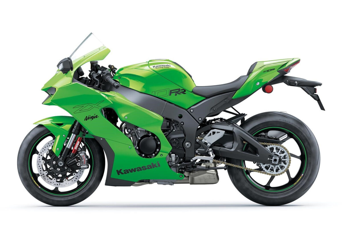 kawasaki ninja zx-10rr 2021 verde lateral esquerda