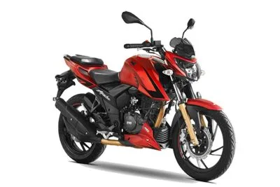 dafra apache rtr 200 cbs 2022 vermelha frontal lateral direita