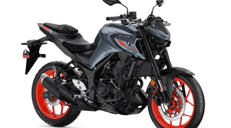 yamaha mt-03 abs 2022 cinza sólido frontal lateral direita