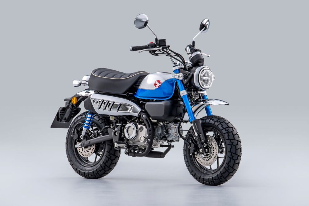 honda monkey 2022 azul frente