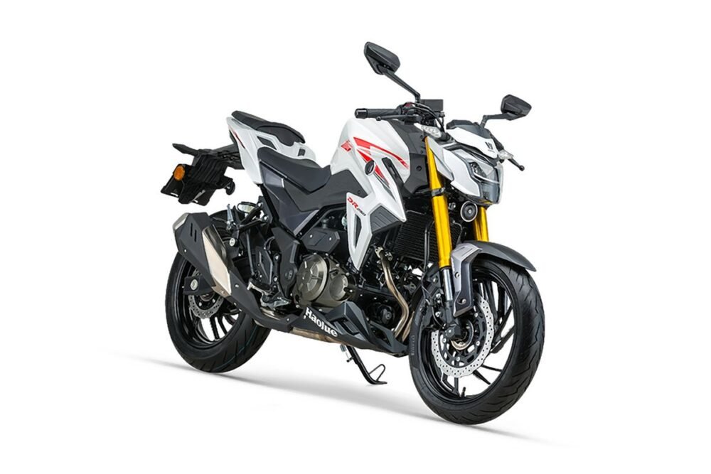 haojue dr 250 branca frente