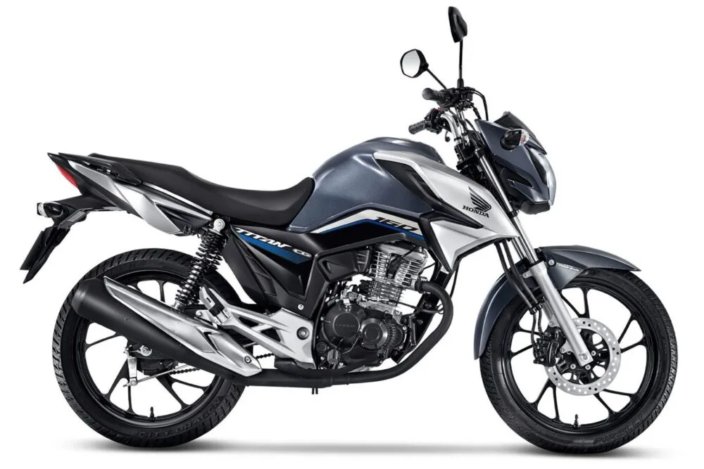 cg 160 titan 2022 cinza lateral direita