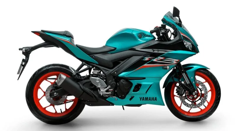yamaha r3 abs 2022 verde lateral direita