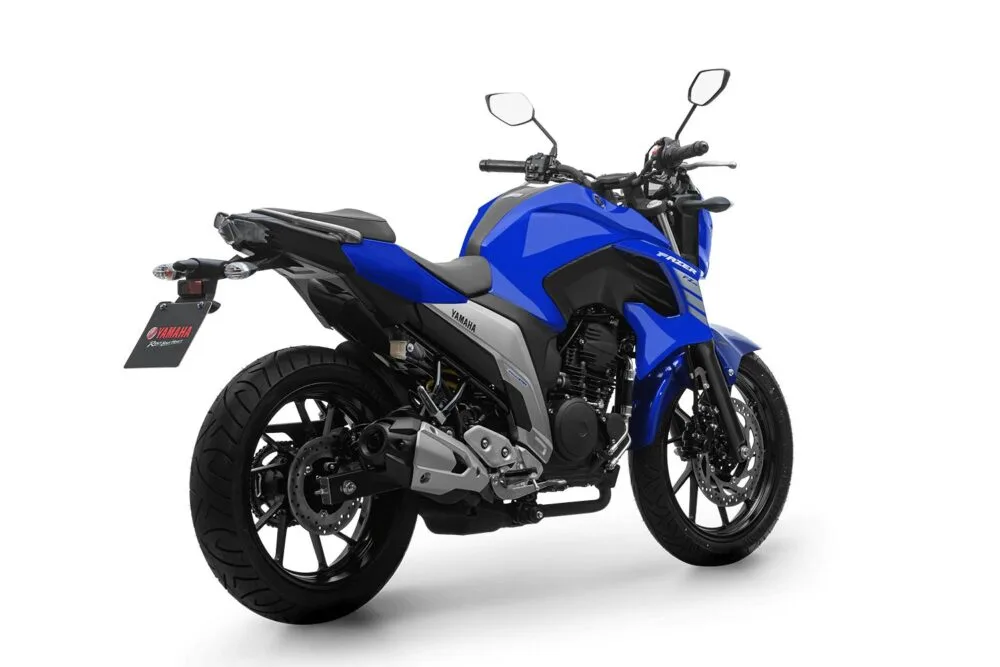 yamaha fazer fz25 abs 2022 azul traseira