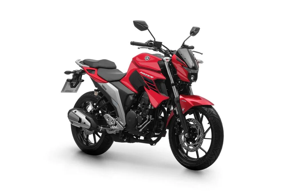 yamaha fazer fz25 abs 2022 vermelha frente