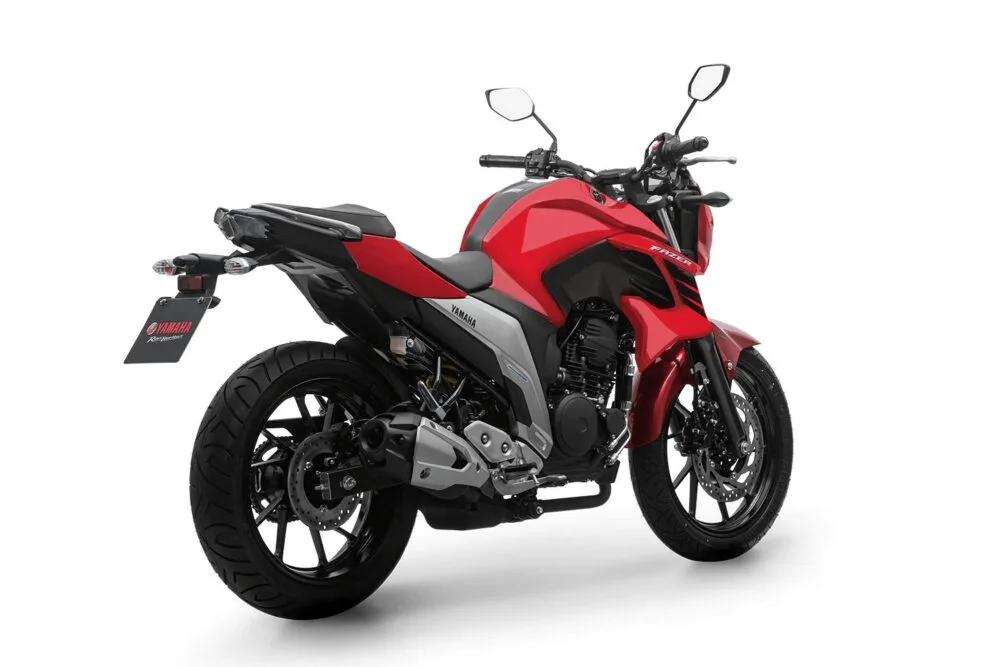 yamaha fazer fz25 abs 2022 vermelha traseira
