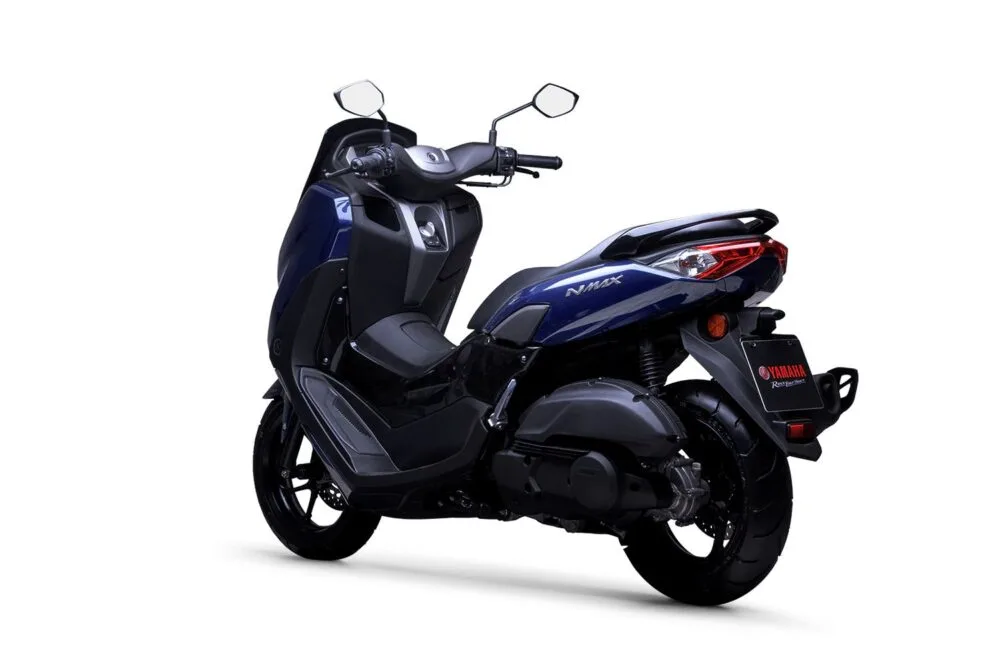 yamaha nmax 160 abs 2022 azul traseira esquerda