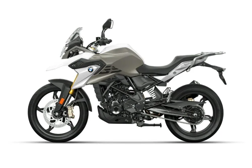 bmw g 310 gs 2022 branca lateral esquerda