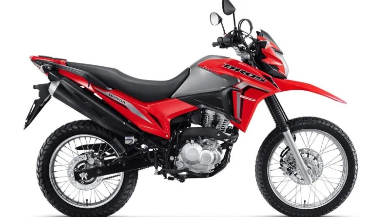 honda bros 160 2022 vermelha lateral direita