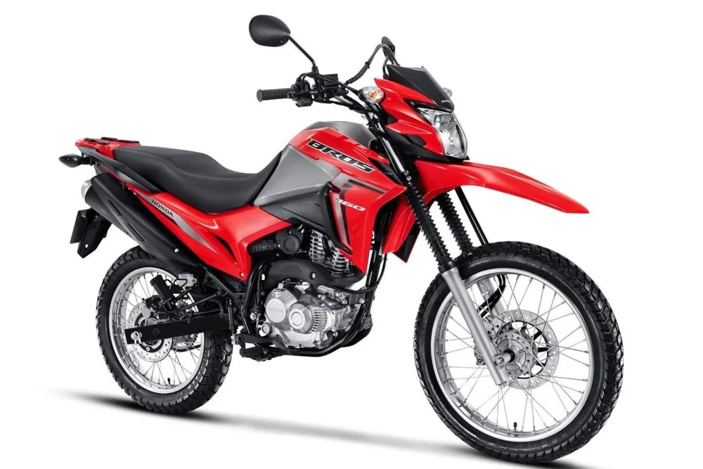 honda bros 160 2022 vermelha frontal