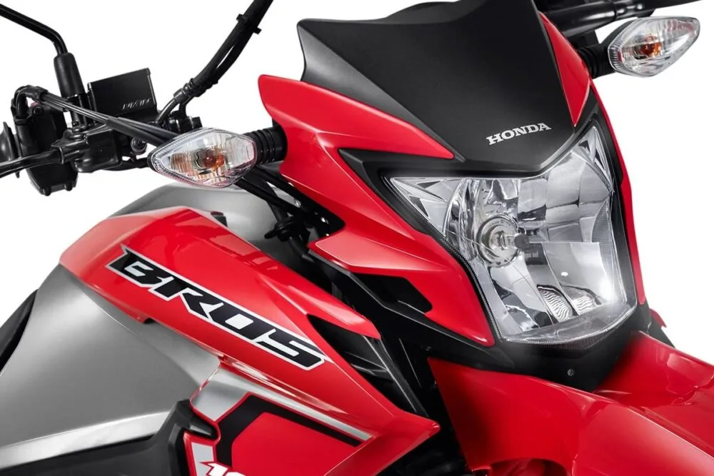 honda bros 160 2022 detalhe farol