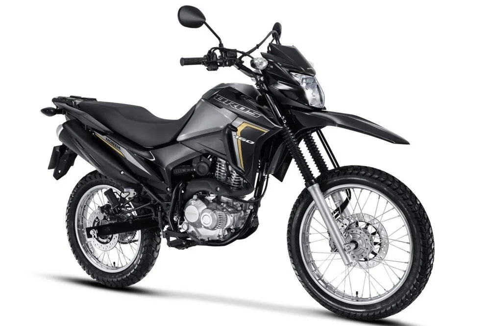 honda bros 160 2022 preta frontal