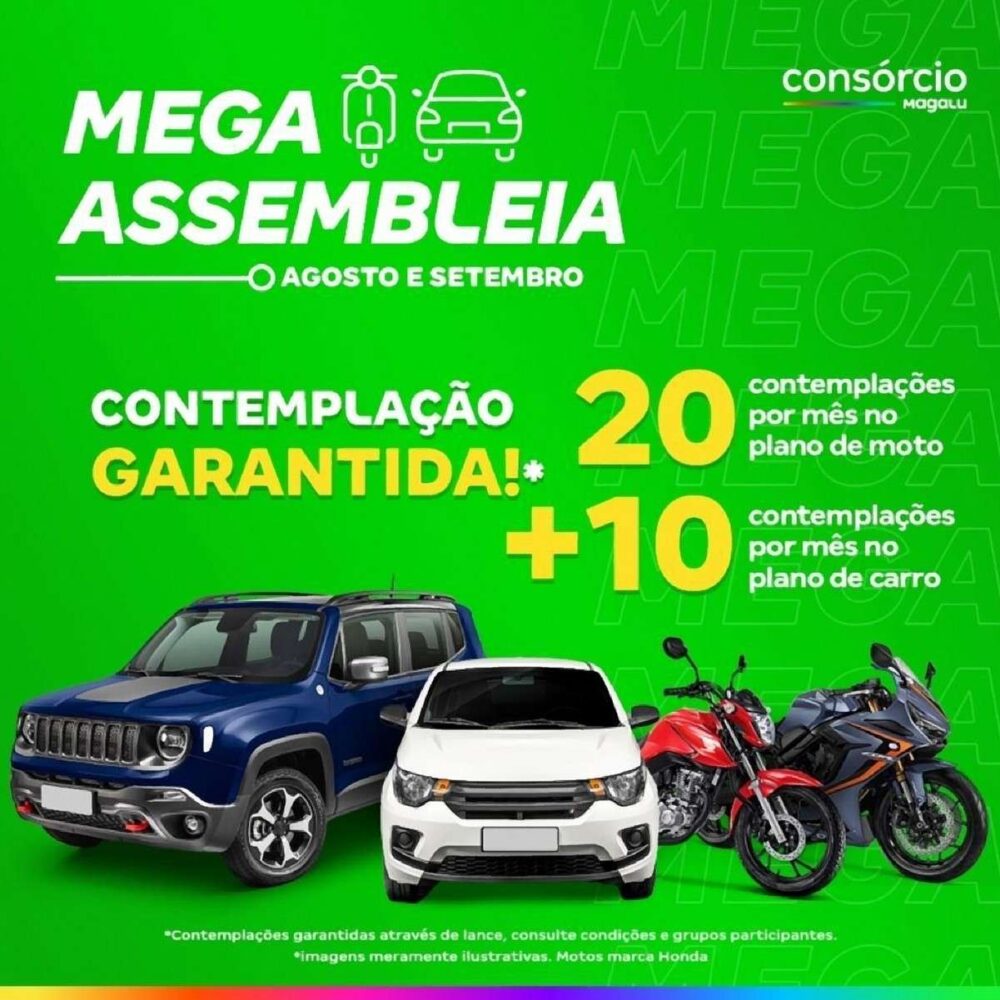 consórcio motos magalu