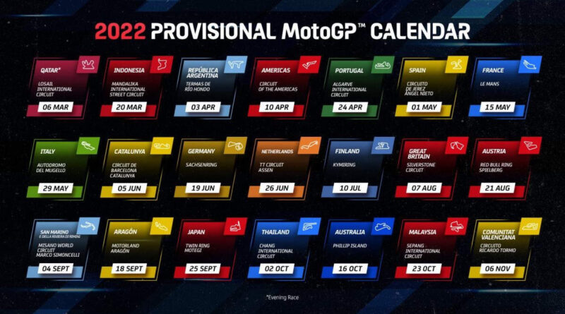 motogp calendário 2022