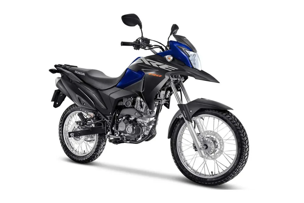 honda xre 190 2022 azul frente