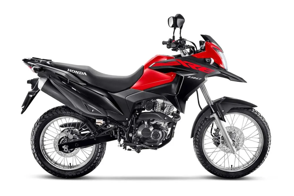 honda xre 190 2022 vermelha lateral