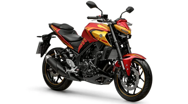 yamaha mt-03 homem de ferro frontal