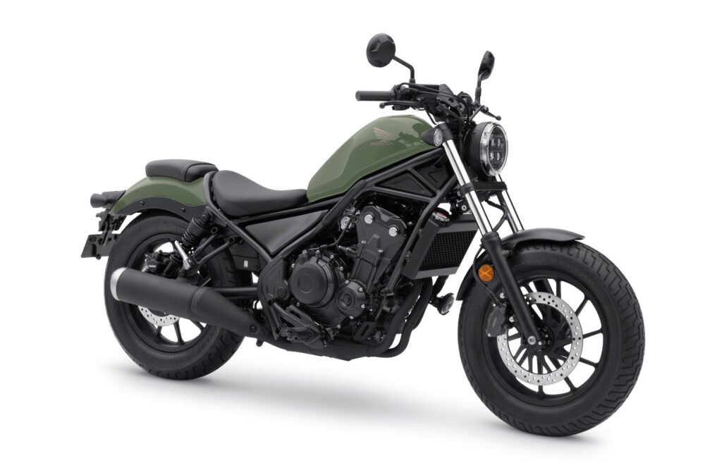 honda rebel 500 2022 verde frontal