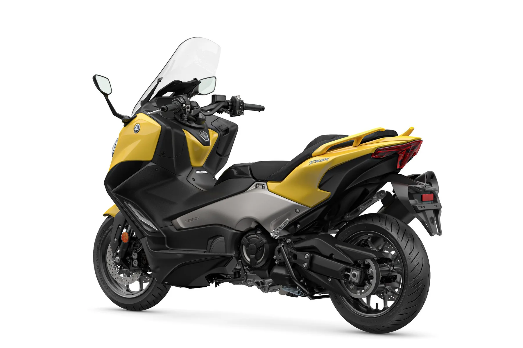 yamaha tmax 2022 amarela traseira