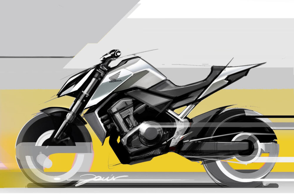 honda hornet esboços