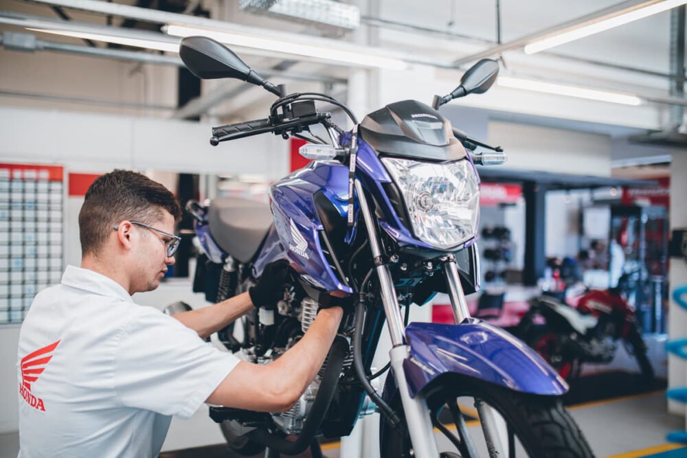 revisão moto viagem